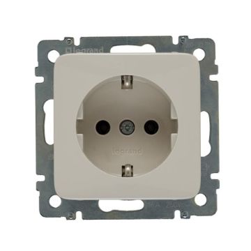 Legrand 776020 1-way socket almond white, (cream white (electric white))