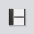 Siedle 210011965-00 TM 700-2-0 DG dark grey-mica call button