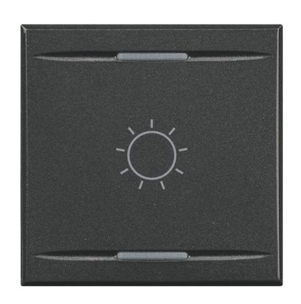 Bticino HS4911/2BA rocker 2-module symbol light, (anthracite)