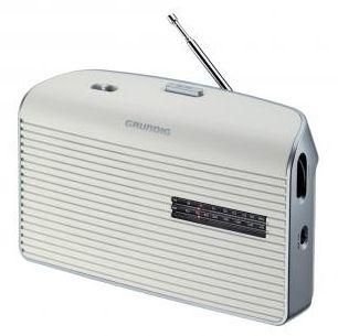 Grundig Music-60 white-silver portable radio FM/MW