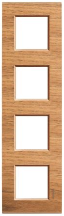 Bticino LNA4802M4LNC Light frame WALNUT 4x2-mod , (wood)