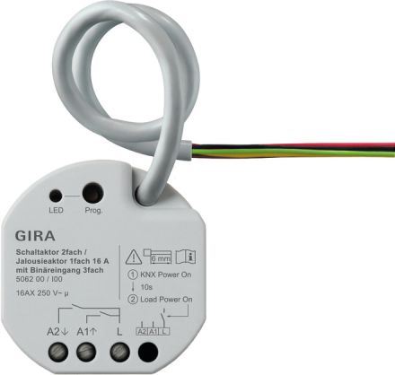 GIRA 506200 KNX blind actuator with binary inputs | 1-way, 3 inputs