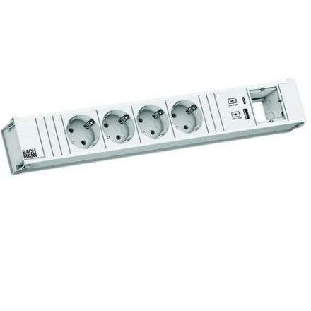 Bachmann 912.702 CONI 4xCEE7/3 1xUSB A/C 22W 1xCM 0 2m GS power strip