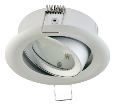 EVN 447128 round black Sil matt GX5.3 max.50W 12V recessed ceiling spotlight