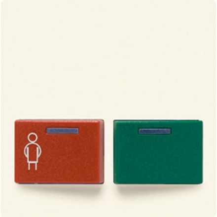 Jung A642B-1 cover for Ackermann, type 73642 B2, red, green, series AS/A, white