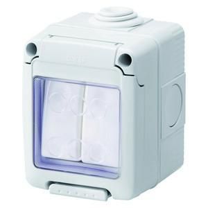 Gewiss GW27834 System 2 changeover switches 1P 16AX IP55 surface-mounted housing