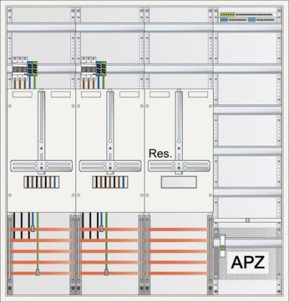 ABN 3Pkt 2Z 1R 1V 1APZ sHS XHS363-1 5-pole meter cabinet (S47ZA221)