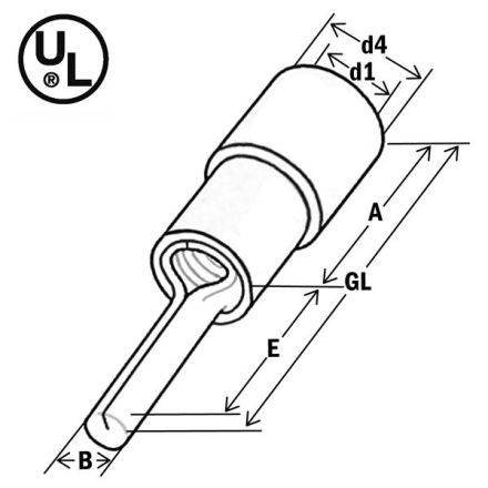 HAUPA 260372 crimp cable lug 1.5-2.5qmm insulated blue