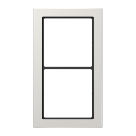 Jung FD982LG frame, 2-way, FLAT DESIGN, light grey