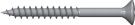 Reisser 009202V138-0350404-1 RETINOX 2 chipboard screw, raised countersunk head, PZ, partial thread, 3.5 x 40, stainless steel A2, threaded, pass., 1x sliding, pack of 200