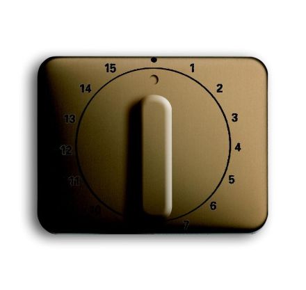 Busch-Jaeger 1770-21-101 Central plate, with rotary handle, with imprint bronze