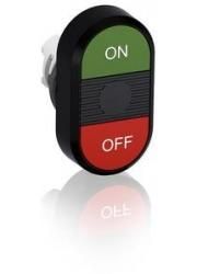 ABB Stotz-Kontakt MPD3-11B , double pushbutton buttons - top green: symbol ON - bottom , 1SFA611132R1106