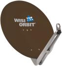 WISI OA85I-Red 85cm aluminum mirror, aluminum feed stop
