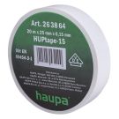 HAUPA 263864 insulating tape PVC 25mm 20m white 105°C 0.15mm