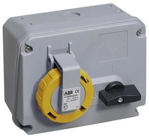 ABB Stotz-Kontakt 416MHS4W, Switchable wall socket, 16 A 4h, IP67, 3P+N+E, 2CMA167817R1000