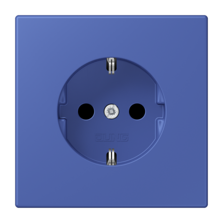 Jung LC1520KI206 SCHUKO socket, 16 A 250 V ~, integrated increased contact protection, SAFETY+, LS series, blue outremer 31 ( LC32020 )