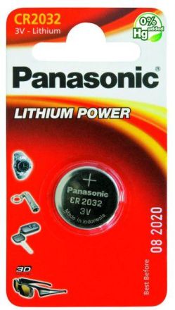 Hückmann 104690 Panasonic CR2032EL/1B Lithium Power Battery