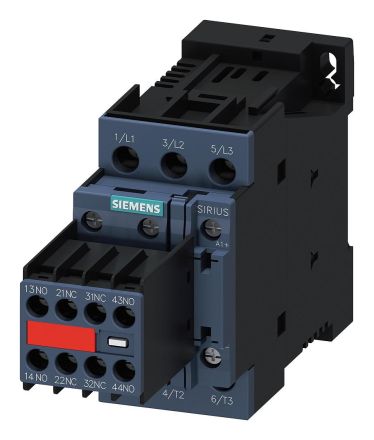 Siemens 3RT2023-1DB44-3MA0 AC-3 4kW/400V 2S+2NC DC 24V 3p. S0 contactor