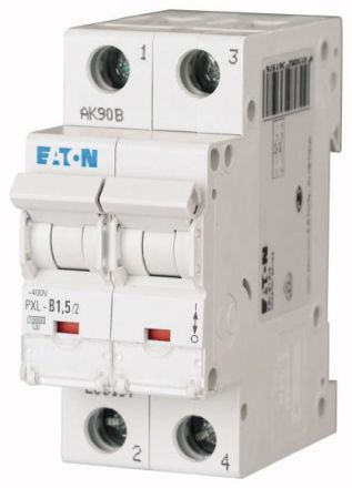 Eaton PXL-C0,25/2 miniature circuit breaker, 0.25A, 2p, C-Char, 236255