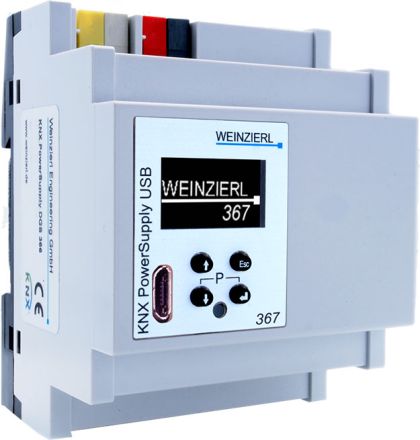 WEINZIERL 5219 KNX bus power supply | 640 mA, diagnostic function, USB interface