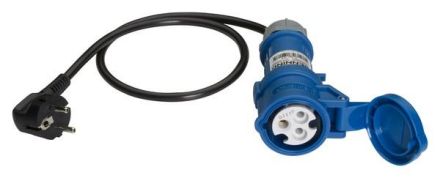 Benning 044143 16A CEE 3-pin to SCHUKO plug measuring adapter