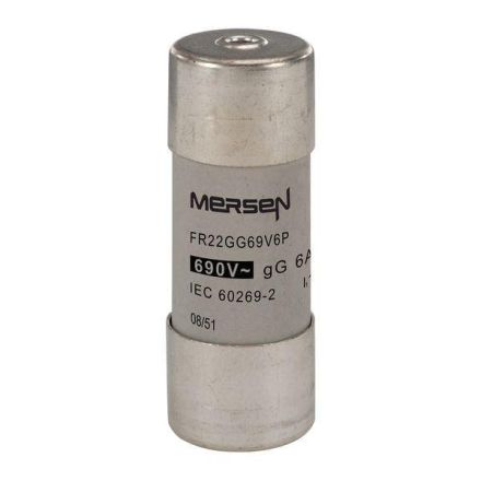Mersen A215648J FR22GG69V6P 6A gG AC400-690V 22x58 cylindrical fuse link