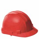 IRONSIDE 341016 Safety helmet adjustable red with rotary knob