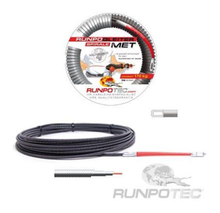 Runpotec 30017 Power spiral RUNPOGLEITER MET 10m D4mm