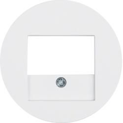 Berker 10382089 Central piece with TAE cut-out polar white, glossy R.1/R.3/R.classic