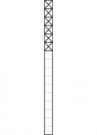 Siedle KSF 616-6 W communication pedestal freestanding in white