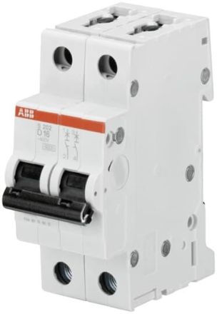 ABB Stotz-Kontakt S202-D25 D25A 2-pole 6kA circuit breaker, 2CDS252001R0251