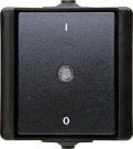 Kopp 540205004 proAQA2-pin black on/off switch
