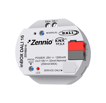 ZENNIO ZDIIBD16 KNX-DALI Interface inBOX | 1-way, 16 groups