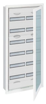 ABB Striebel & John U72TR6 small distribution board, flush-mounted 6-row, with frame and door, 2CPX071733R9999