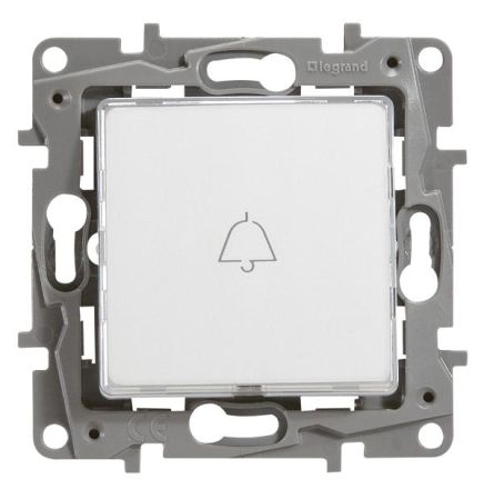 Legrand 664715 button Niloe illuminated incl. LED ultra-white white, (cream white (electric white))