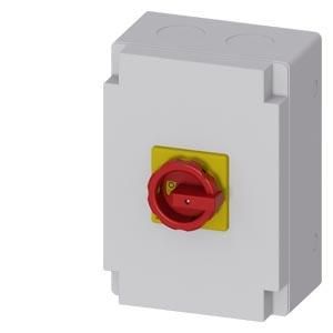 Siemens 3LD2766-0TB53 main/emergency stop switch 3-pole 1N-+ 1PE terminal