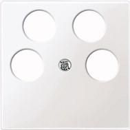 MERTEN 296519 Central plate polar white glossy System M