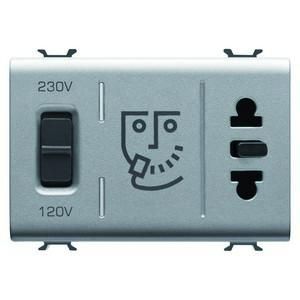 Gewiss GW14331 with isolating transformer 3M 230V 20VA Titan shaver socket