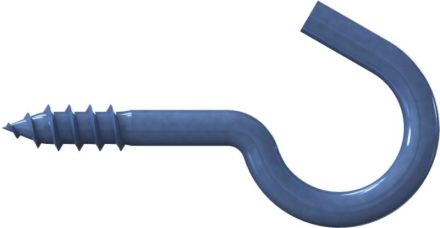 Reisser 000322S021-051060S-1 Clothesline mg eyelet RN 322, 5.1 X 60, steel, galvanized, blue pass., packed 15 a