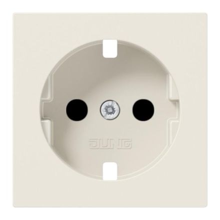 Jung A520KIPL cover for SCHUKO® sockets, integrated increased contact protection, SAFETY+, Duroplast, Series A, white
