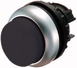Eaton M22-DRH-S pushbutton, raised, black, latching, 216663
