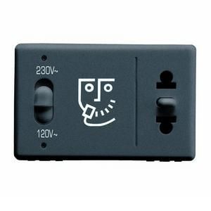 Gewiss GW21841 System with isolating transformer 3M 230V 20VA black shaver socket