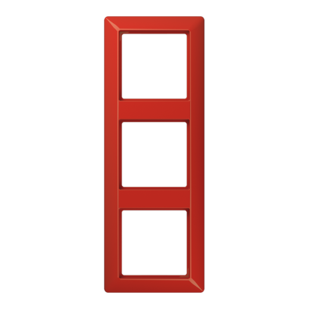 Jung AS583BFRT frame 3-way, vertical and horizontal mounting, thermoplastic, AS 500, red