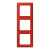 Jung AS583BFRT frame 3-way, vertical and horizontal mounting, thermoplastic, AS 500, red