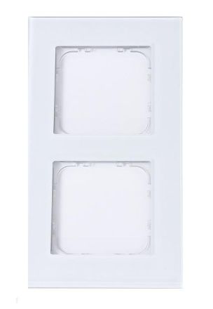 MDT BE-GTR2W.01 Glass frame 2-way for 55 mm programs, white