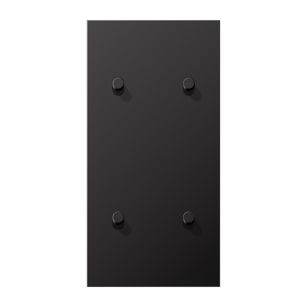 Jung AL12-25DR01 cover with rocker arm, cylinder, 2-way, 2 x 2 rocker arms, vertical, series LS 1912, dark (painted aluminum)