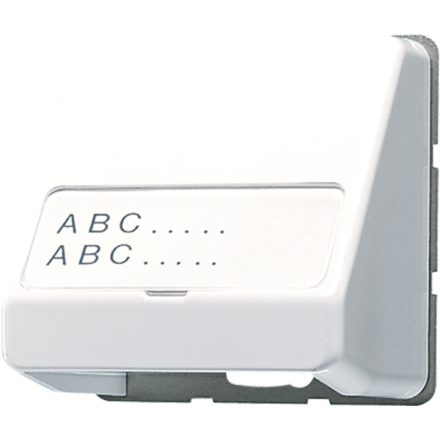 Jung CD554WW data connection housing, with label field, thermoplastic, CD series, alpine white