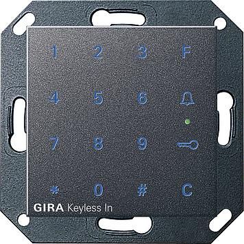 Gira 260528 Gira Keyless In Code Keypad System 55 Anthracite