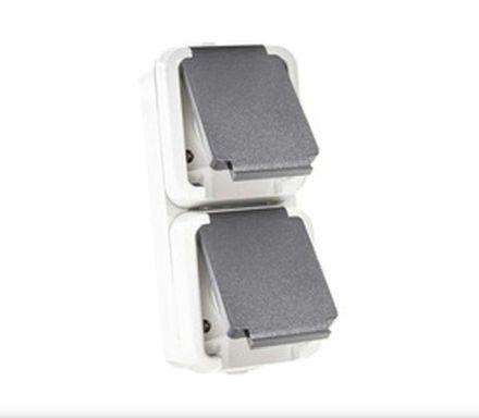 Hochköpper 00306511 6622 WAB double socket SCHUKO
