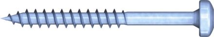 Reisser 009254S121-0450504-1 R2 plus chipboard screw Pan Head, TX, partial thread, 4.5 x 50, steel, galvanized, blue, 1x sliding, pack of 200